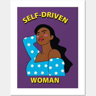 Self-Driven Woman Posters and Art